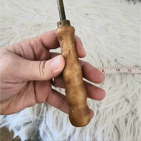 Antique Old US Marble Arms Rifle Cleaning Rod Tool wooden handle see photo - Picture 4 of 5